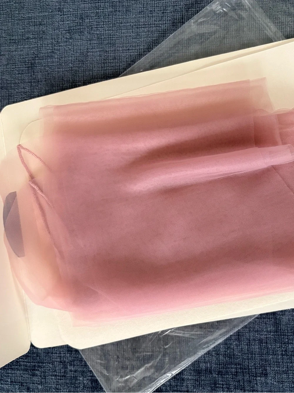 VTG NWT Victoria’s Secret Rose Pink Ultra Sheer Nylon Sandalfoot Toe Stockings